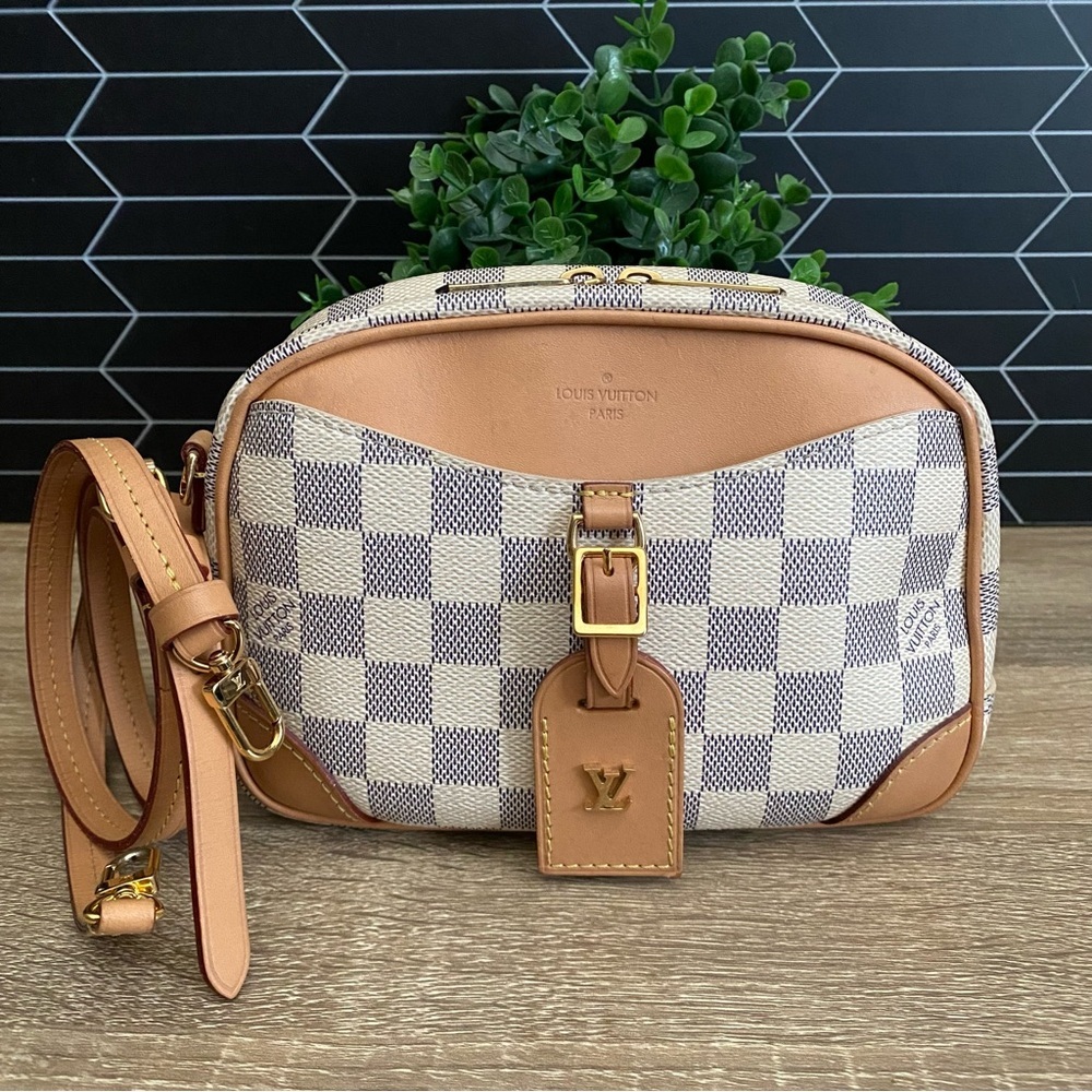 Louis Vuitton Mini Deauville Bag Damier Azure